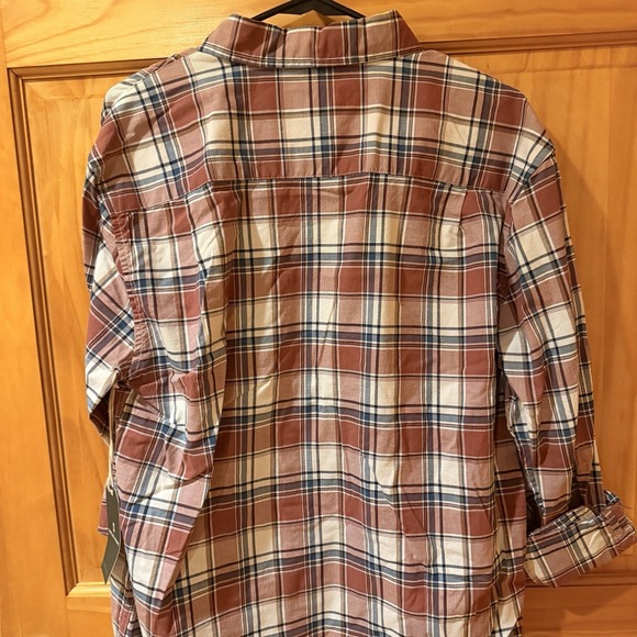 Mutual Weave Men's Plaid Flannel LS Shirt Size Large Neutral Browns - Picture 4 of 7